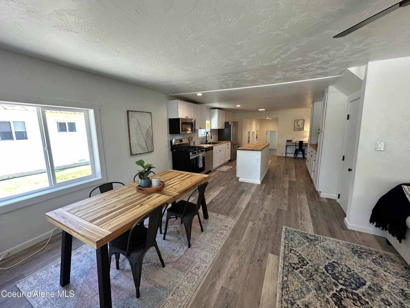 7146 Cedar St after rehab, living room